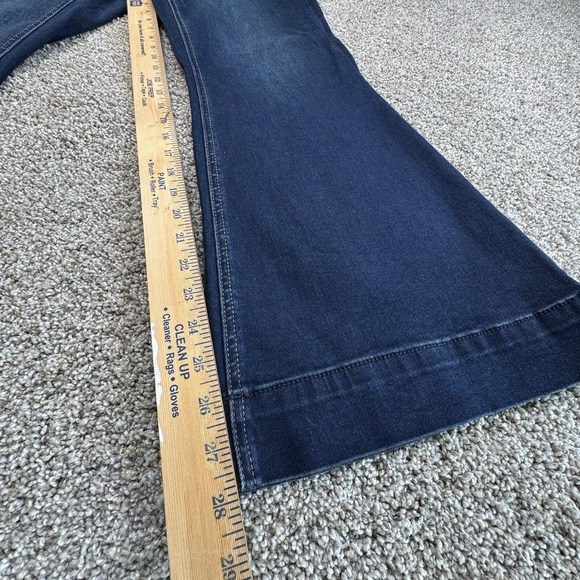 Rock & Roll‎ Cowgirl Denim Jeans High Rise Trouser Women's 34x30 Dark Blue - Picture 6 of 7